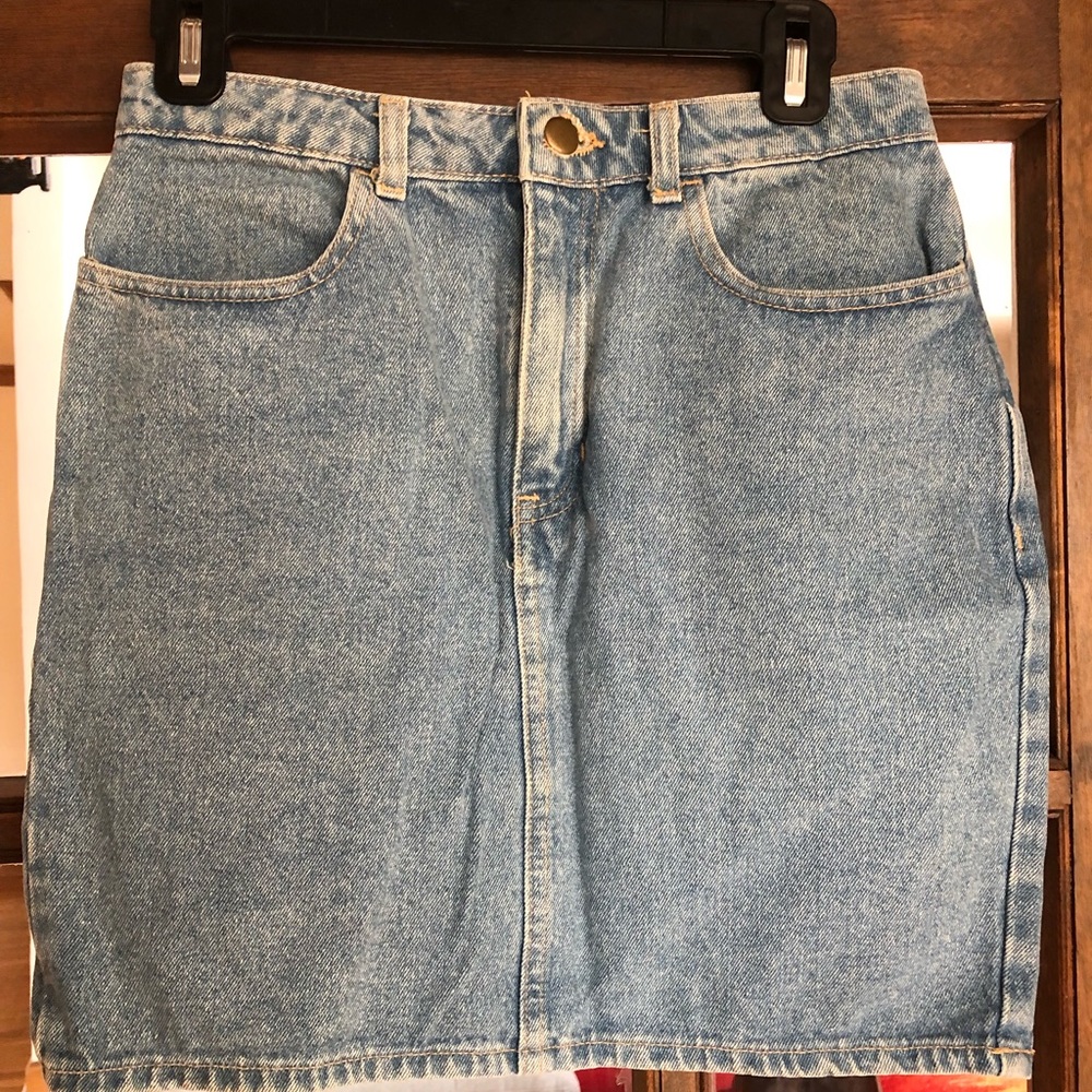 American Apparel Jean Pencil Skirt